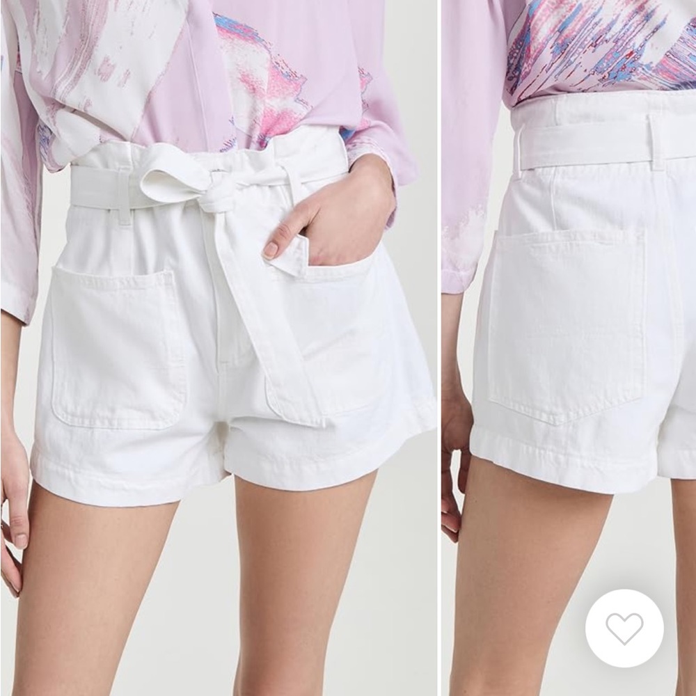 DL1961 Camile paperback shorts in white size 25